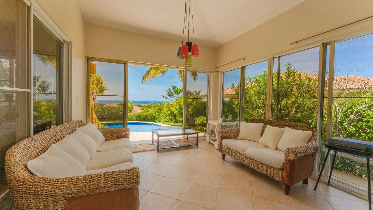 Villa overlooking a tropical garden in the prestigious area of Sosua, Dominican Republic