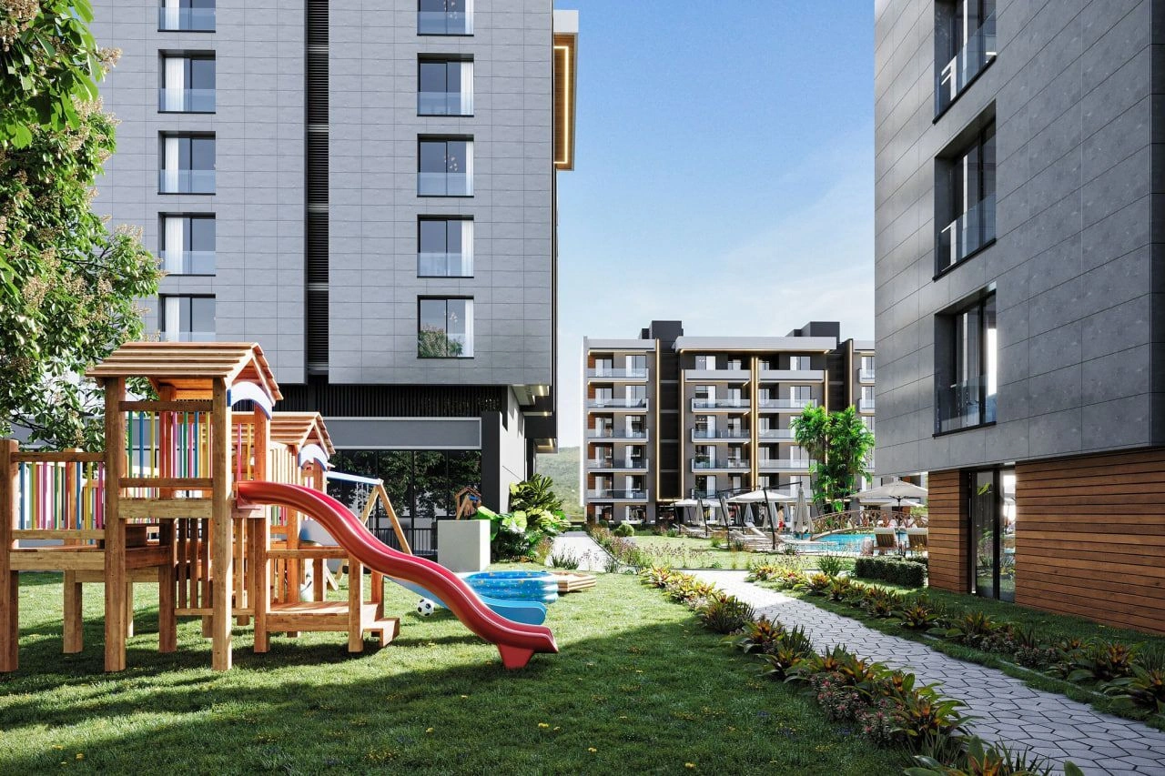 شقة حديثة بمساحة 45 م2 في منطقة كيبيز من أنطاليا