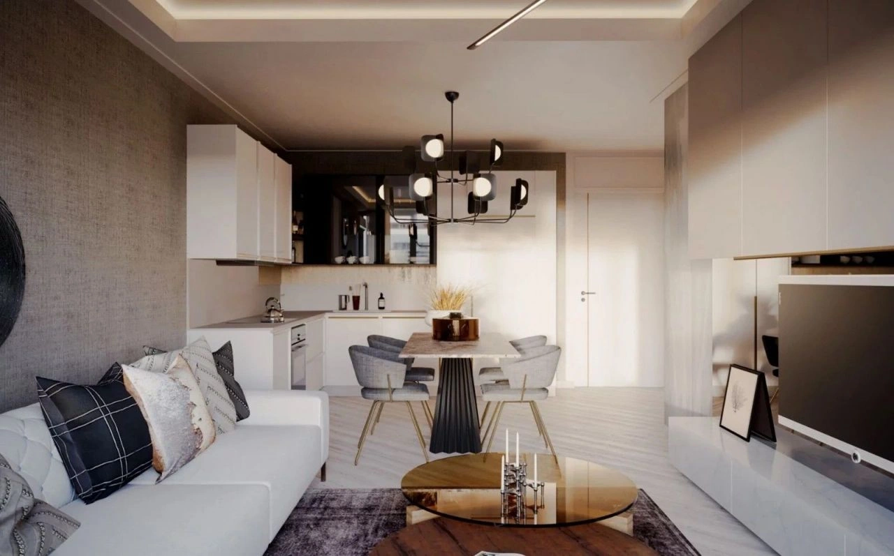 Apartamento 2+1 en la zona de Konak, Izmir, Turquía
