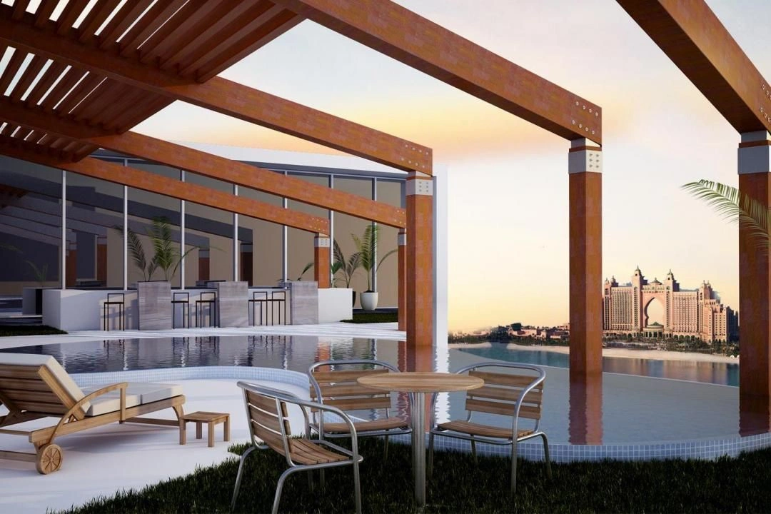 अरबी खाड़ी के शानदार पैनोरामिक नज़ारे वाला अपार्टमेंट 1+0