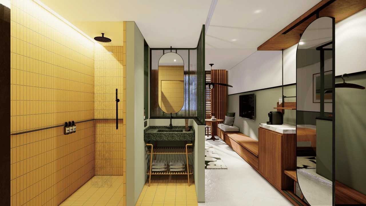 Stylish studio in Uluwatu, Indonesia, 39 m²