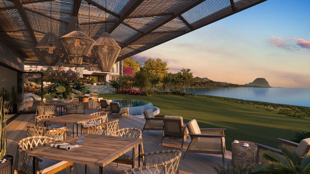 Mauritius, Grande Riviere Noire'de denize yakın 3+1 daire