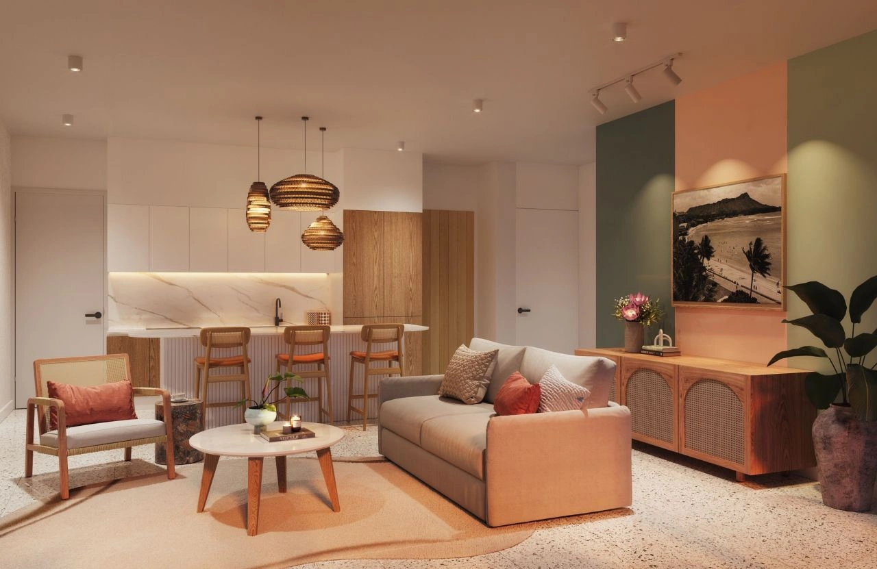 Apartments in the prestigious Grand Bay area, 50 meters from the beach, Mauritius