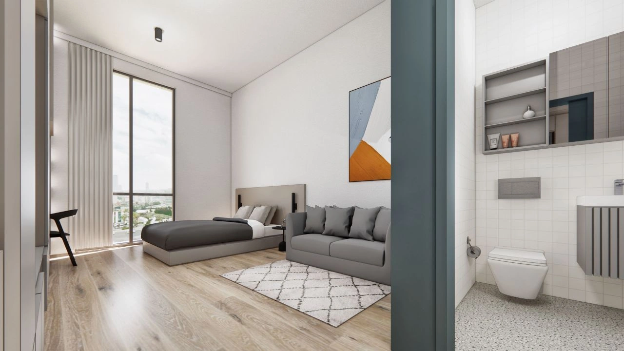 Studio apartment in a prestigious residential project 79.55 m2 Istanbul