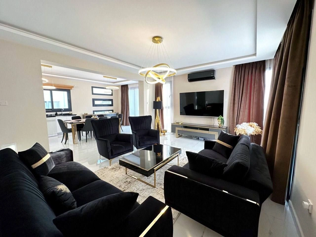 Luxury villa 180 m2 by the sea in Iskele region of Northern Cyprus