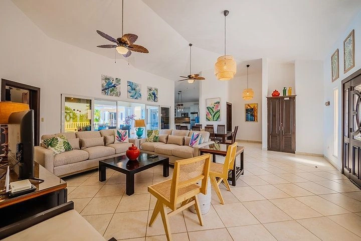 Villa with three separate buildings and a swimming pool in Sosua, Dominican Republic