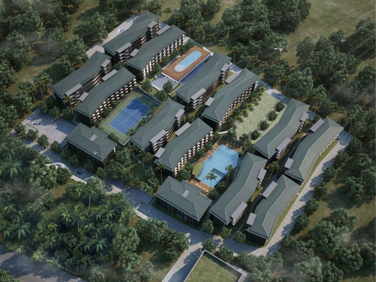 Samui, Tayland'da Lüks Daireler, 28 m²