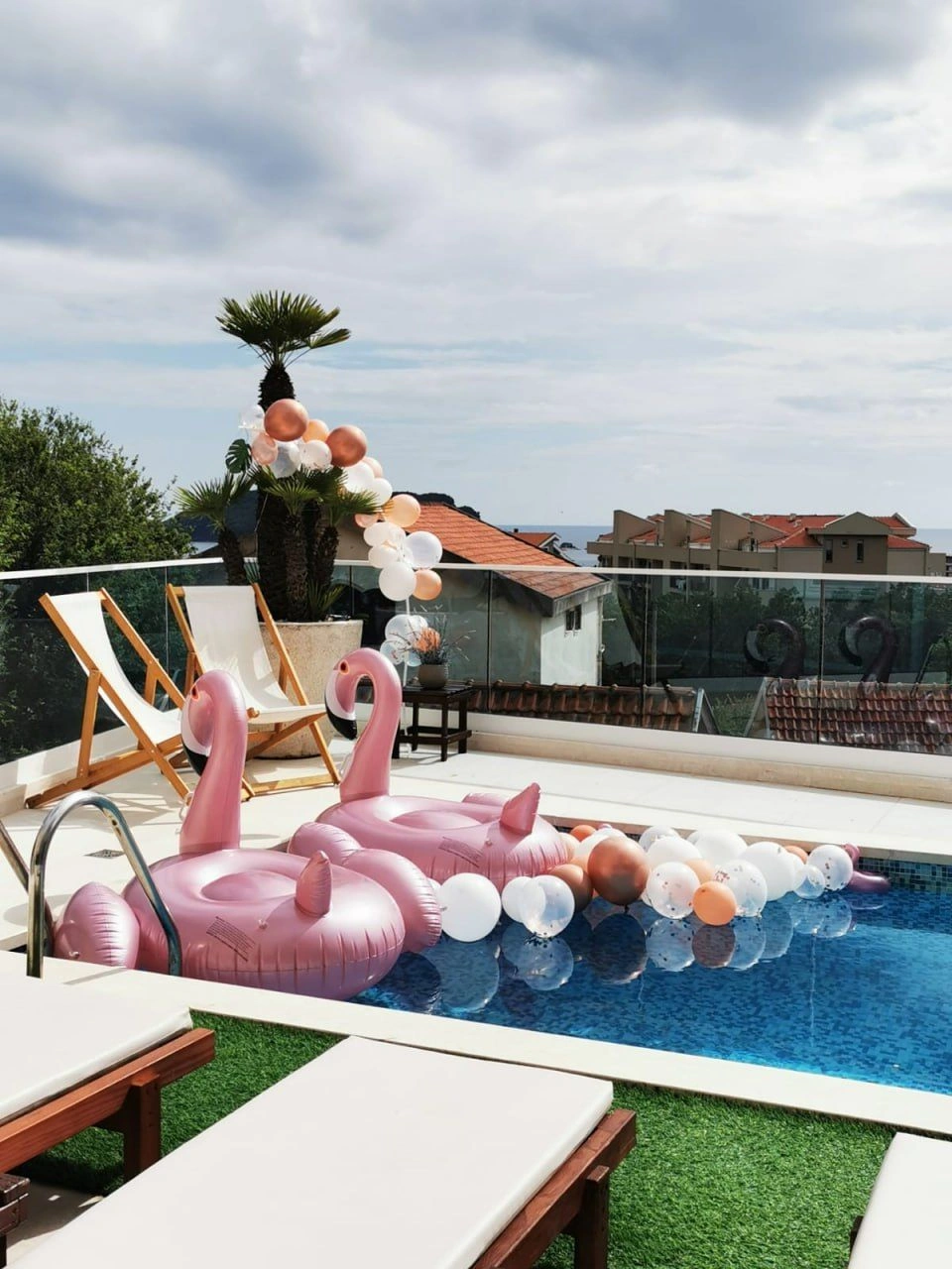 Modern villa 3+1 with mountain and sea views in Budva