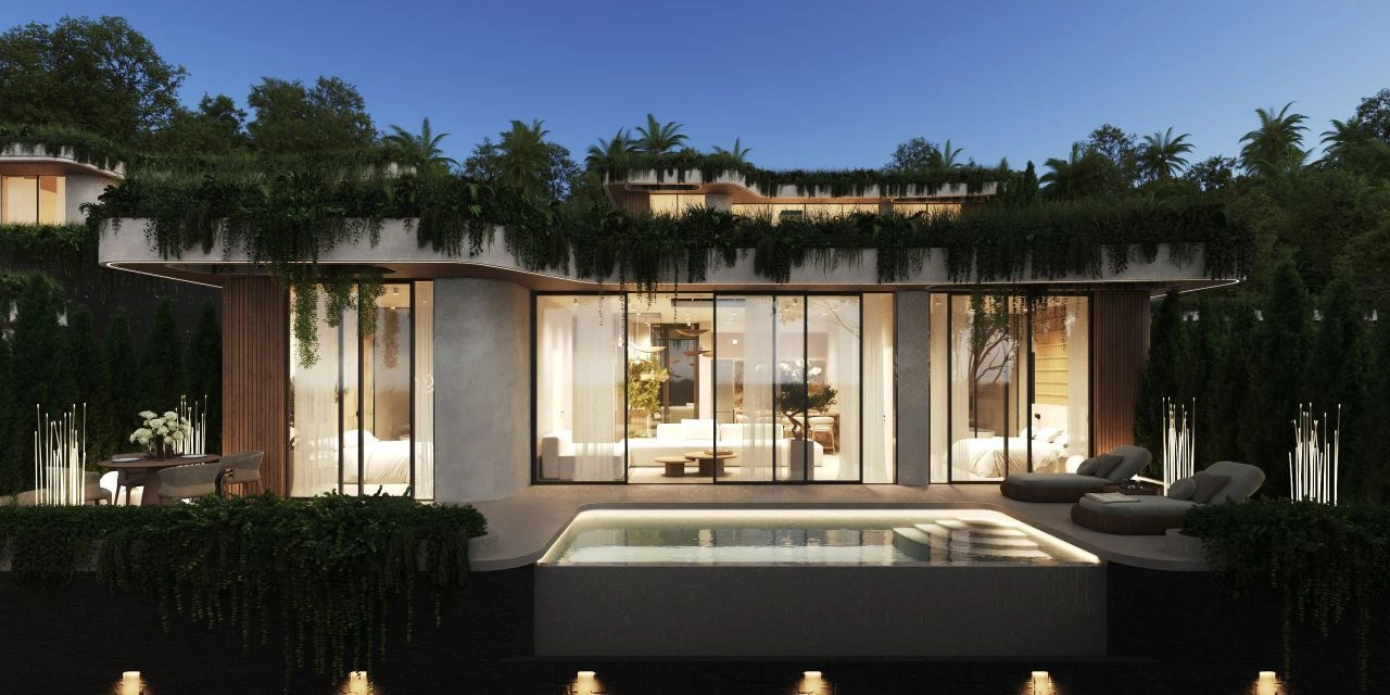 Villa com piscina e vista para o oceano em Bukit, Bali