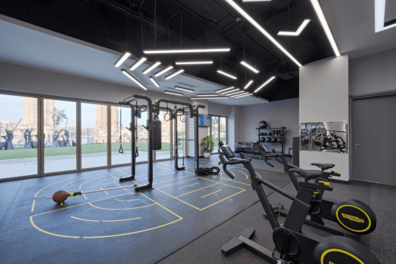 شقة مصممة بمساحة 106 متر مربع في مجمع مرموق في الدوحة