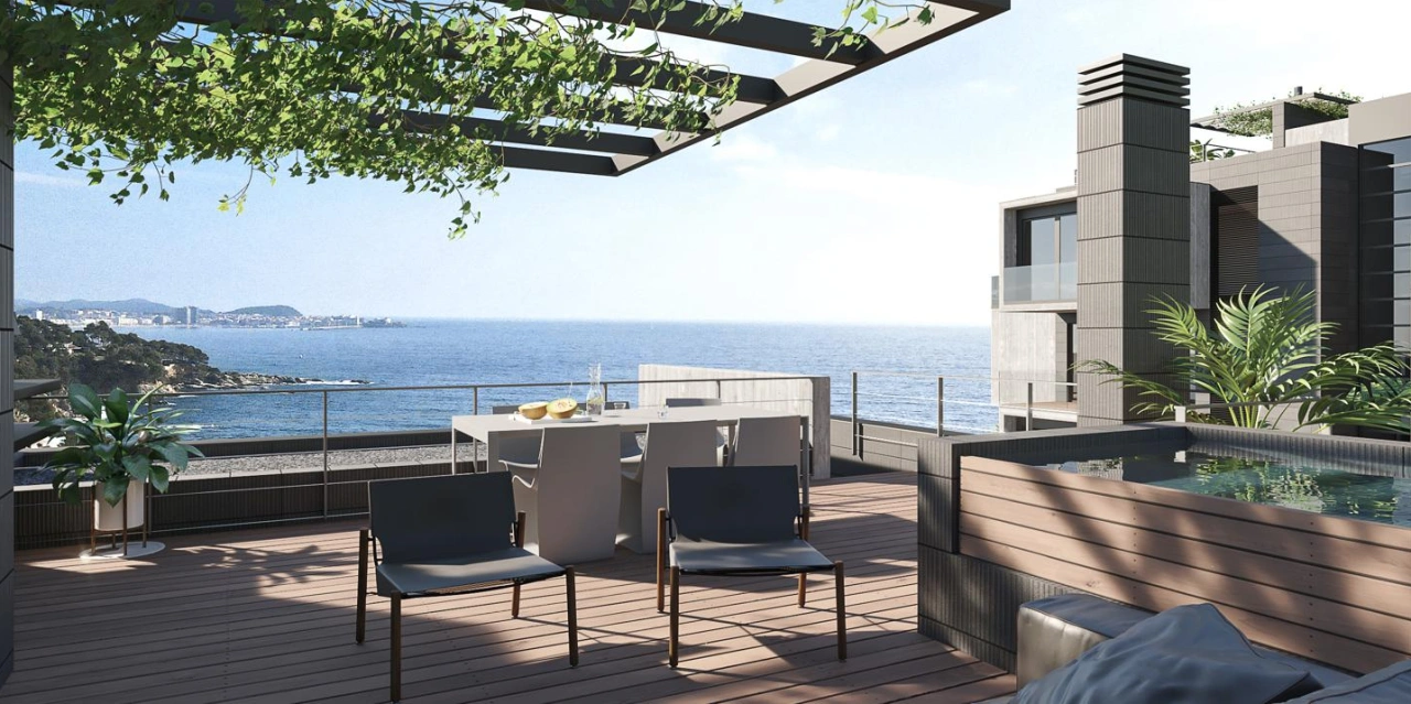 Apartamento 2+1 en la Costa Brava cerca de la playa Bella Dona