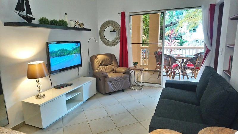 Apartment on the first line of the beach in the center of Sosua, Dominican Republic