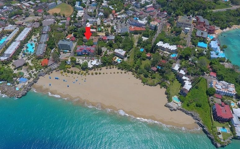 Apartment on the first line of the beach in the center of Sosua, Dominican Republic