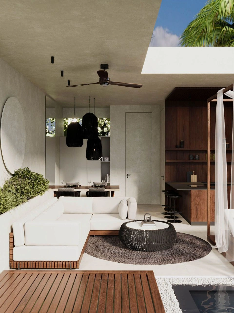 One bedroom villa of 100 m2 in Ubud area