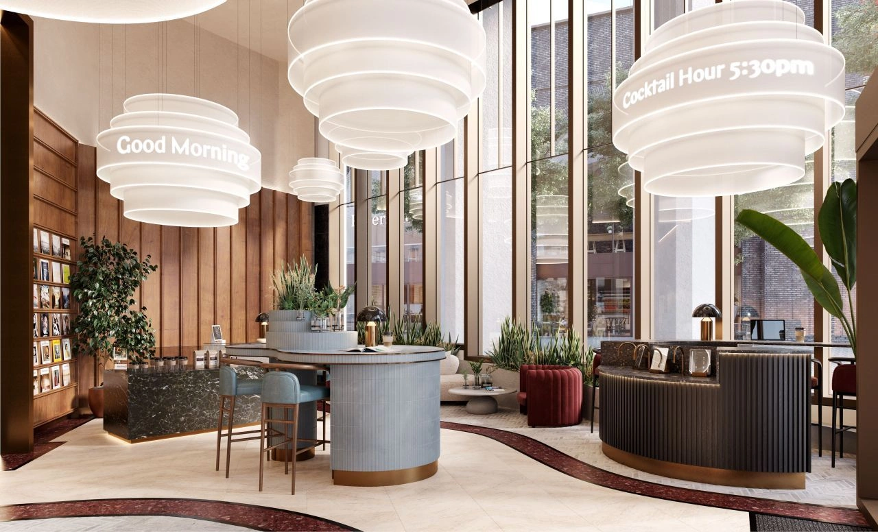 Appartement moderne 1+1 avec vue panoramique sur Manchester