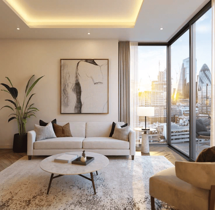 伦敦时尚一居室,41平方米,带屋顶露台