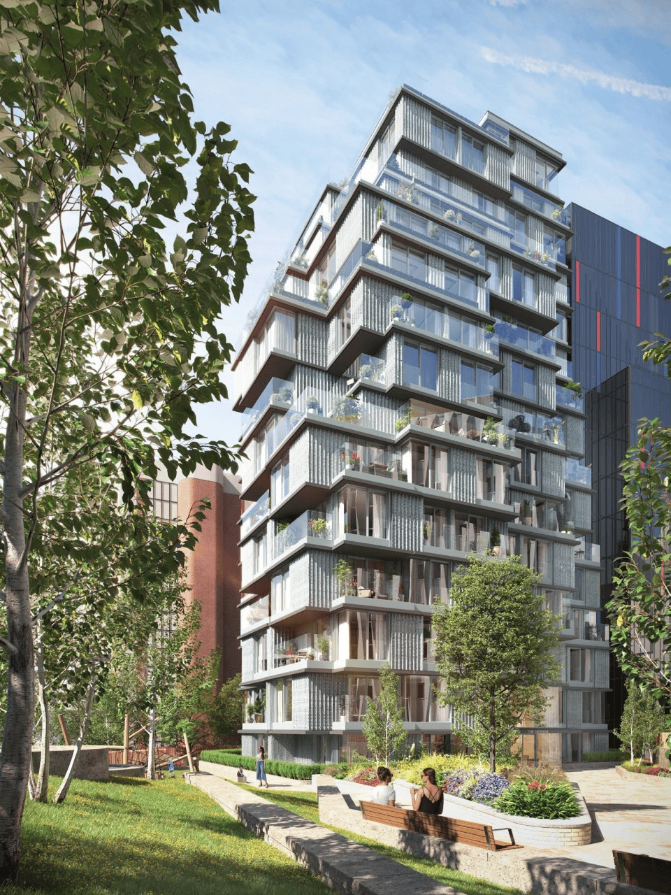 伦敦时尚一居室,41平方米,带屋顶露台