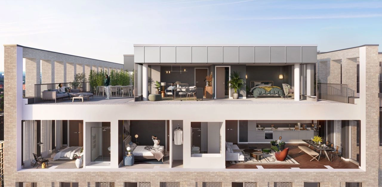 Manchester'ın merkezi bölgesinde lüks 2+1 daire.