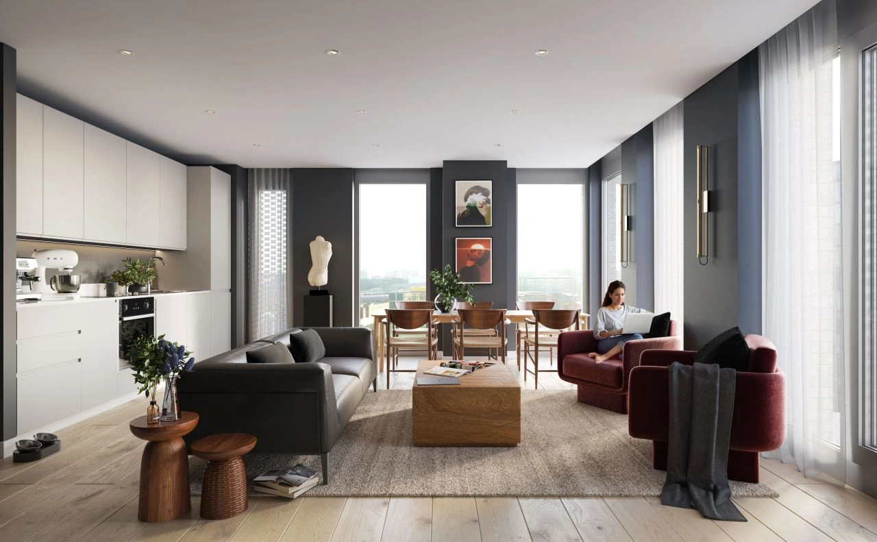 Manchester'ın merkezi bölgesinde lüks 2+1 daire.