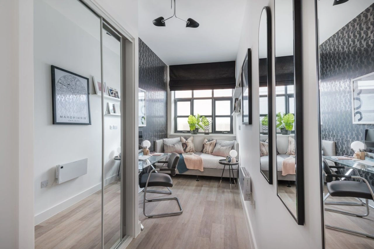 Birmingham'ın yaratıcı bölgesinde konforlu 68 m2 daire