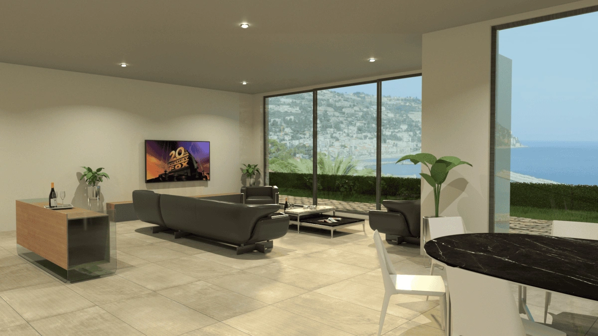 Villa in Ospedaletti with panoramic sea view, Italy