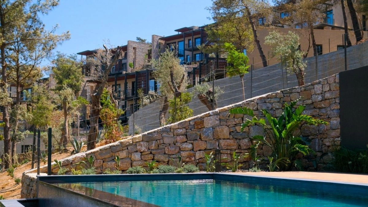 बोडरम में निजी समुद्र तट वाला 194 m2 विला