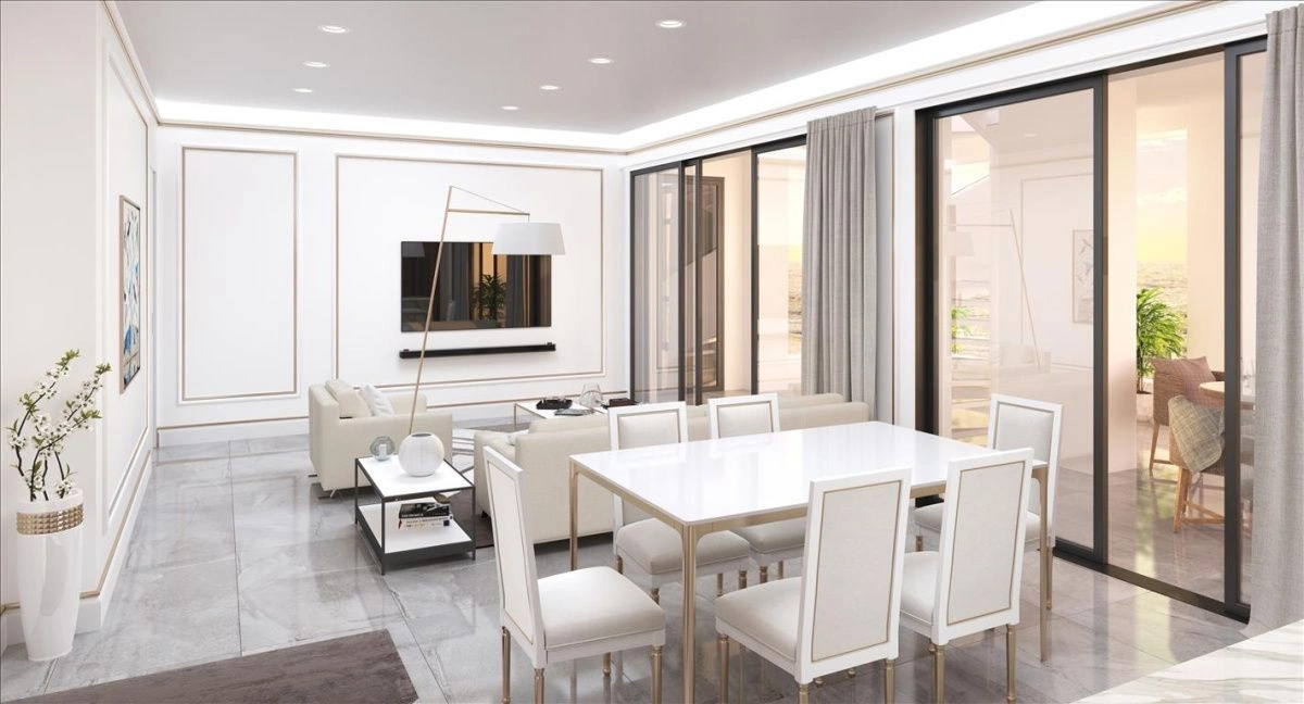 समुद्र के नज़ारे वाला 77 m2 का तीन कमरों वाला अपार्टमेंट