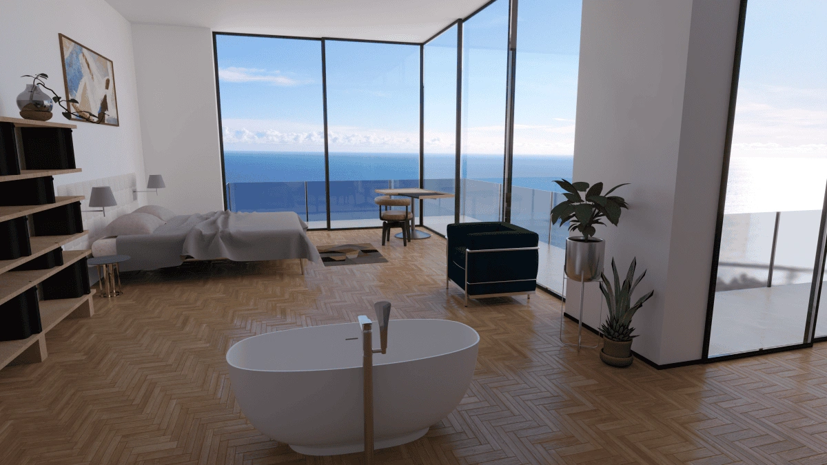 Villa in Ospedaletti with panoramic sea view, Italy