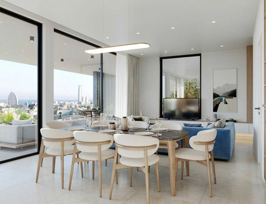 Excellent apartment 119 m2 on the third floor in Limassol