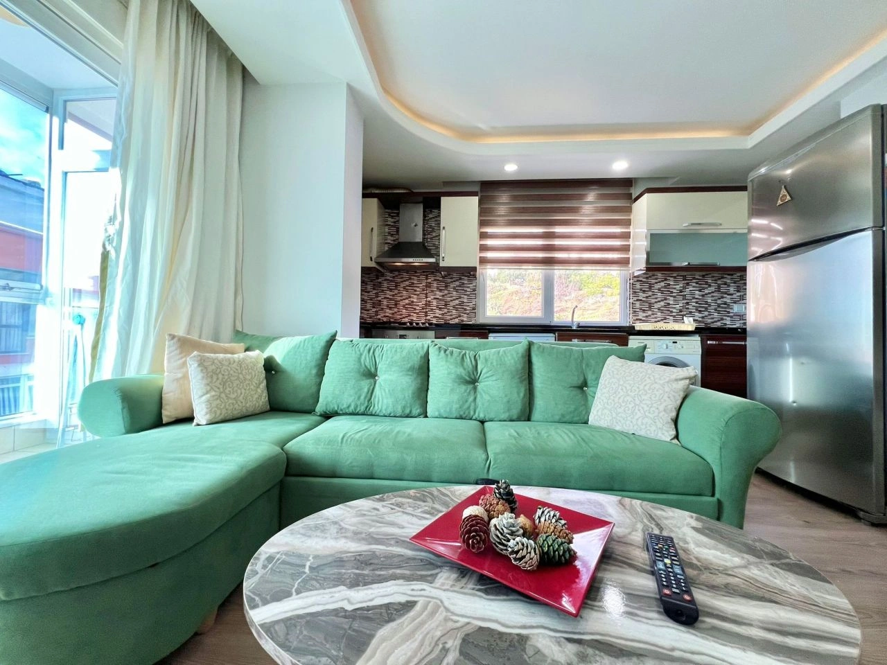 Geräumige Wohnung mit Meerblick in Alanya, Türkei, 100 m²