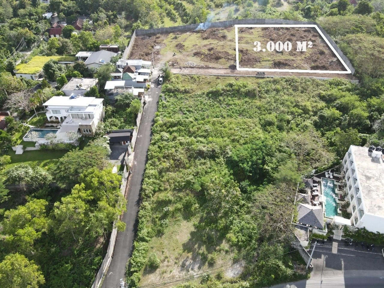 Plot of land under construction in Bukit, Bali