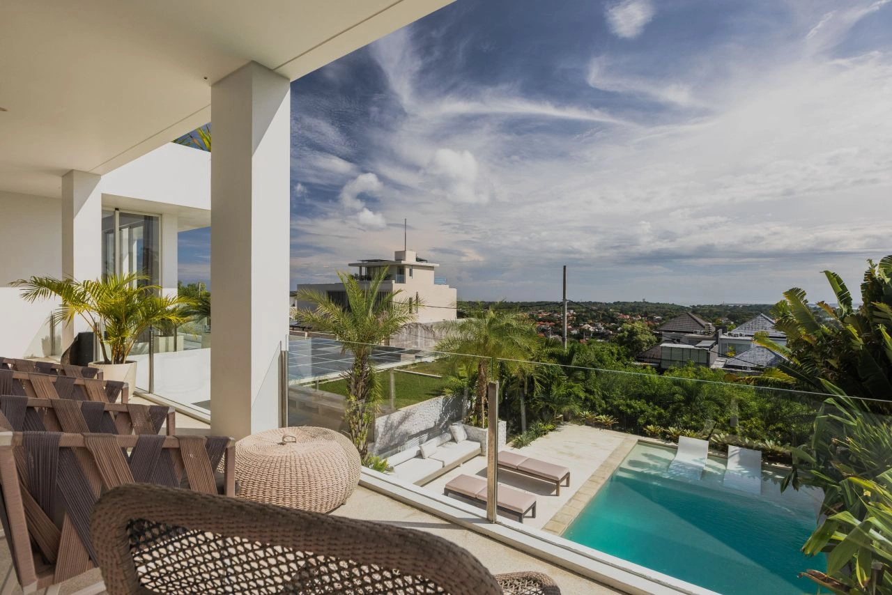 View villa in Bukit with a swimming pool