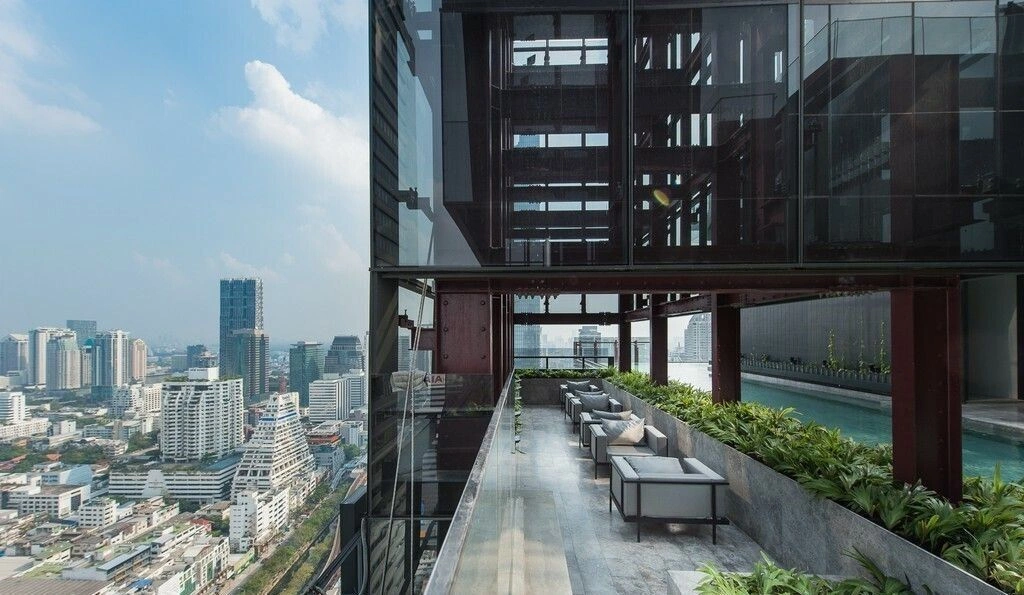 방콕 거주용 세련된 71 m2 아파트