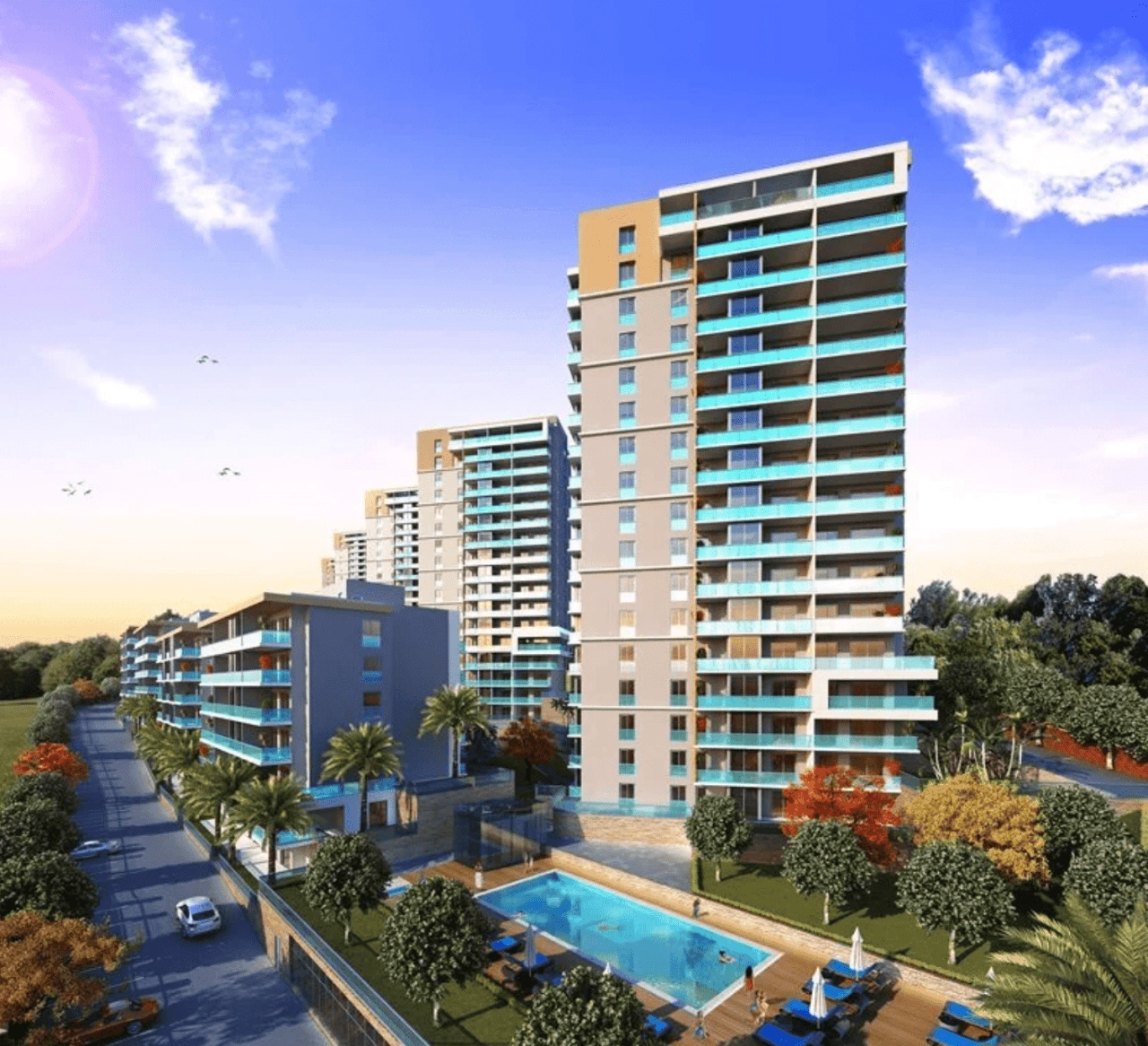 Spacious 3+1 apartments in Izmir