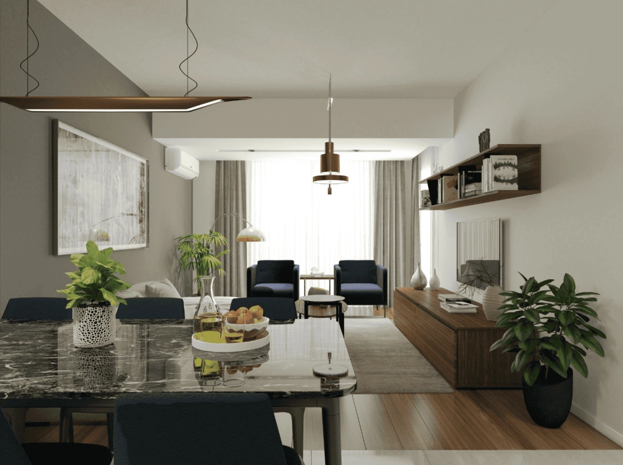 Spacious apartment 48 m2 in Izmir