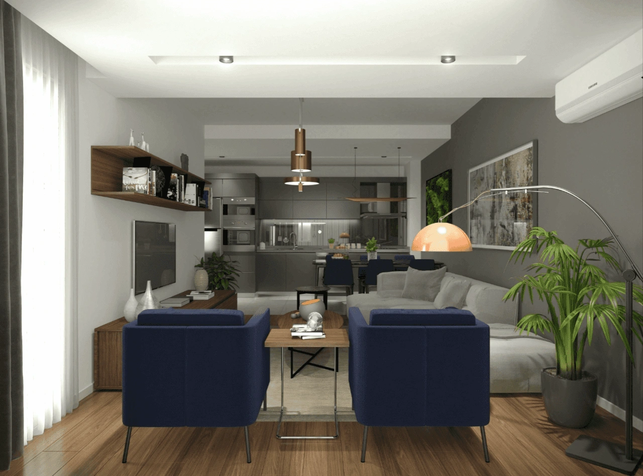 Amplios apartamentos 4+1 en Izmir