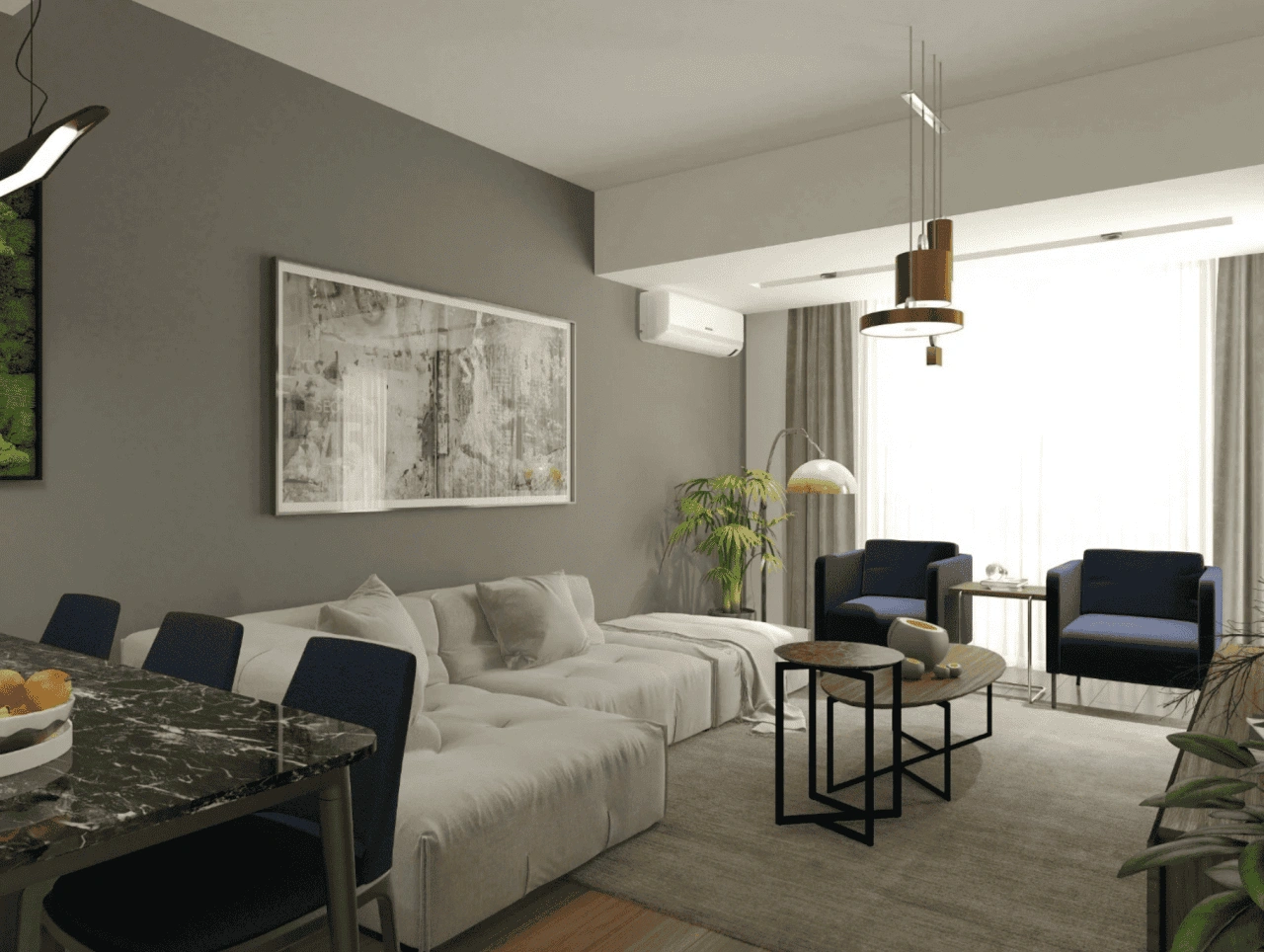 Spacious apartment 48 m2 in Izmir