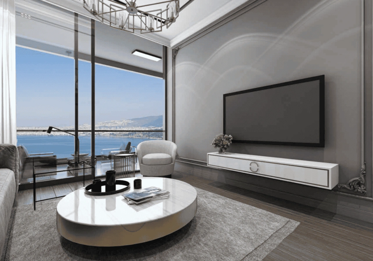 Apartment 3+1 by the sea in Izmir