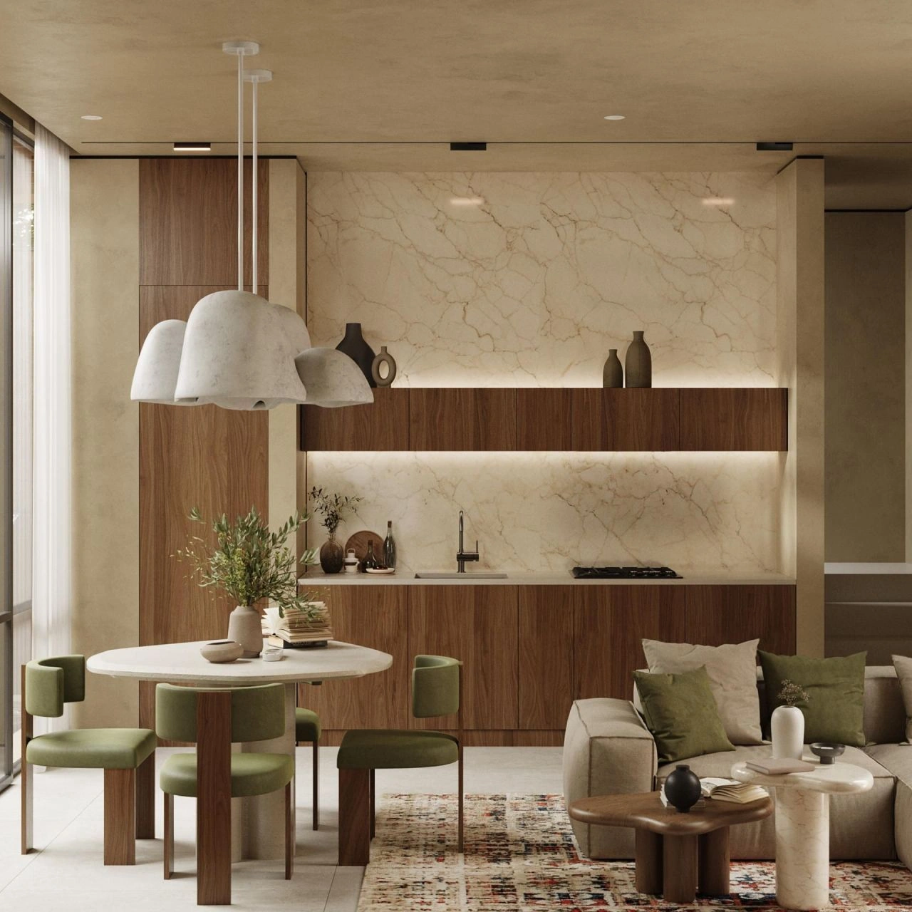 발리 창구(Changu)의 해변 인근 고급 빌라