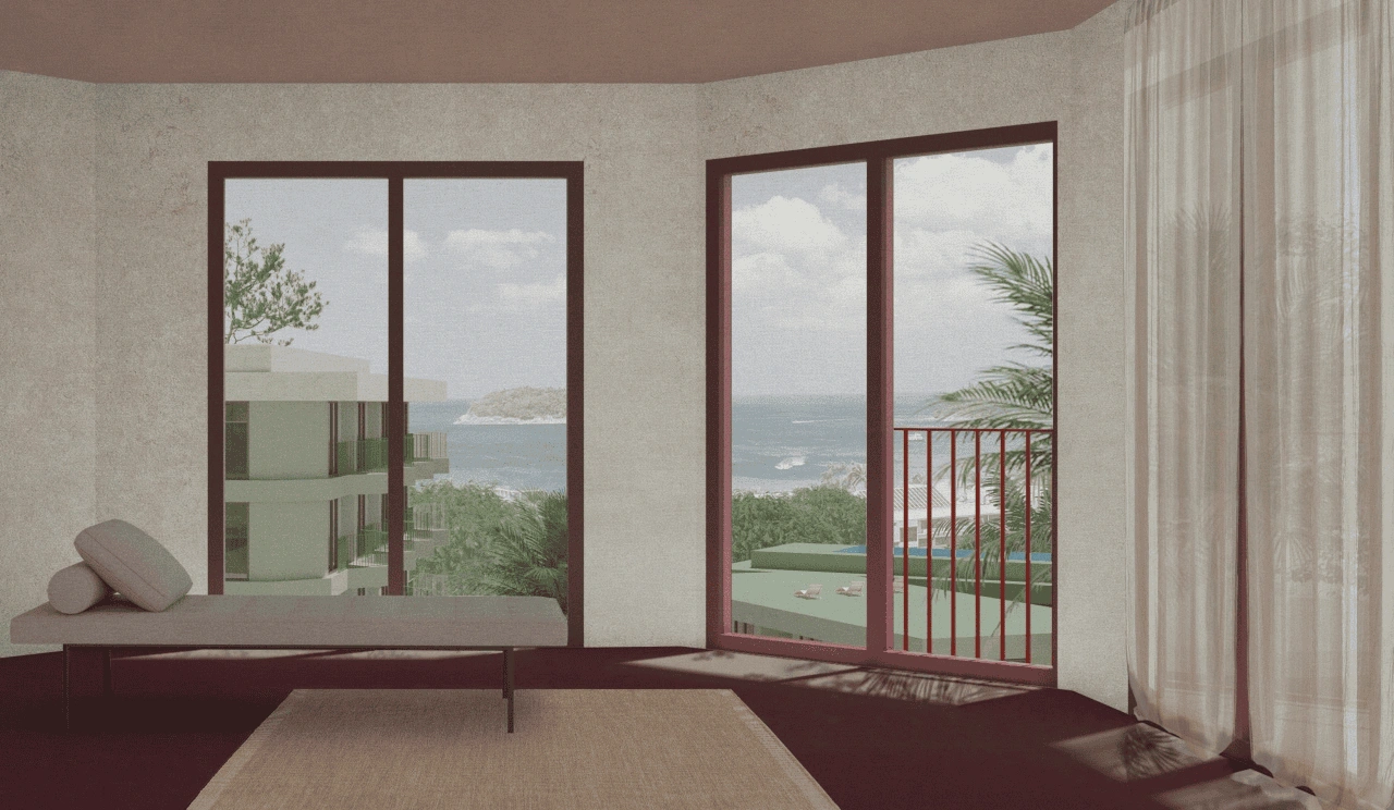 काटा क्षेत्र, फुकेट में पहाड़ी पर 37m2 का अपार्टमेंट