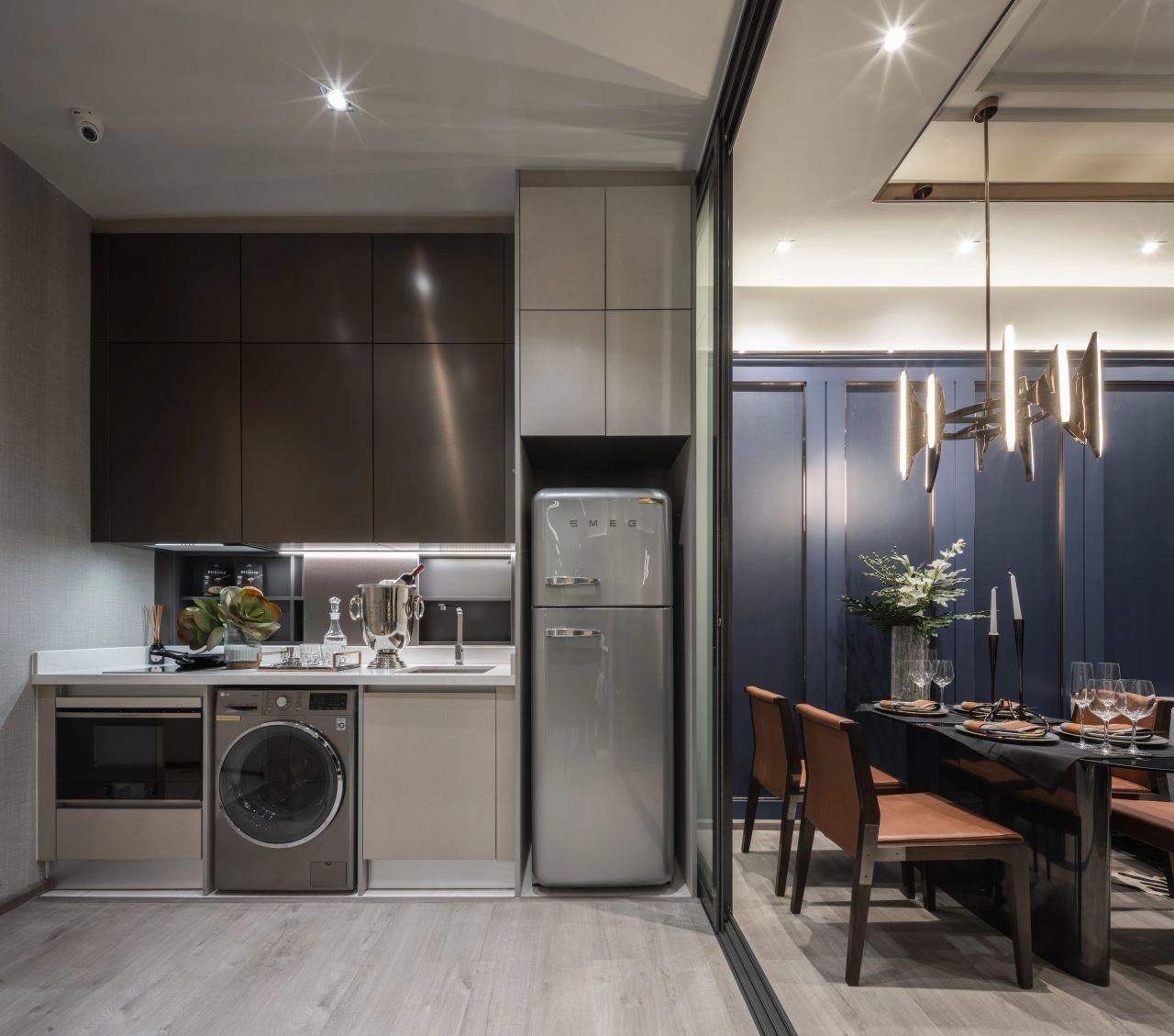 曼谷市中心舒适一室一厅公寓