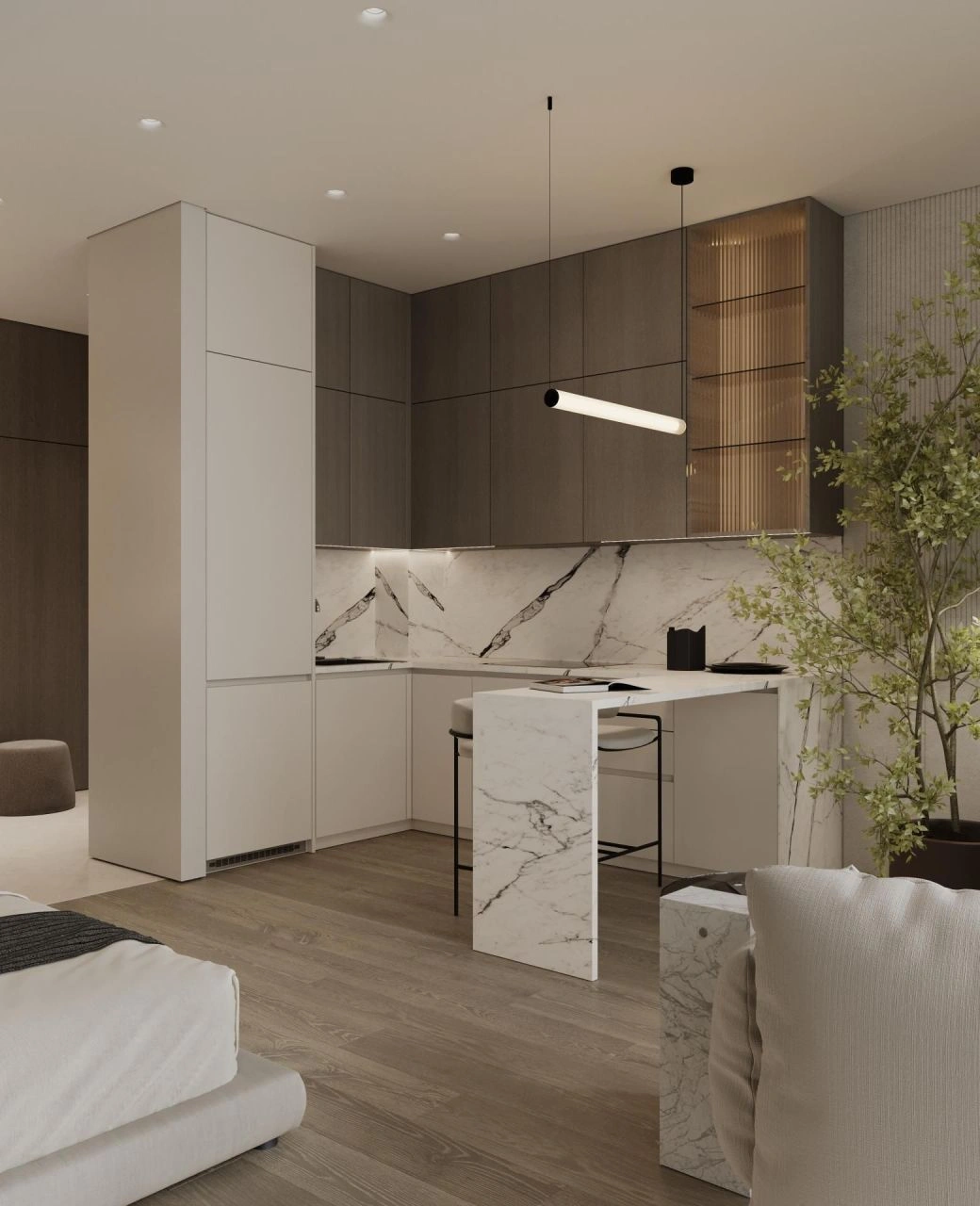 Wohnung in einem guten Komplex in Changu, Indonesien, 31 m2