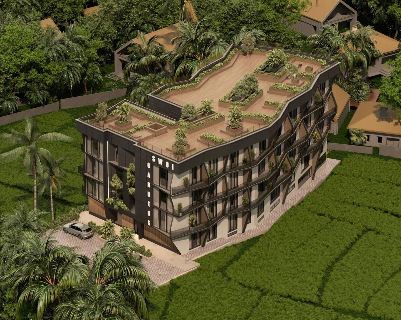 Changu, Endonezya'da 31 m²'lik şık daire