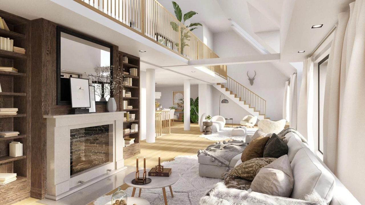 Spacious penthouse with city views in Vienna, Austria