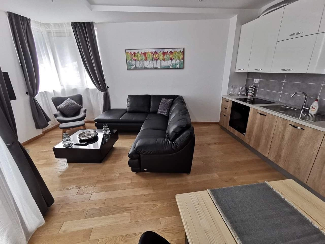 Modern apartment 51 m2 with sea views in Budva