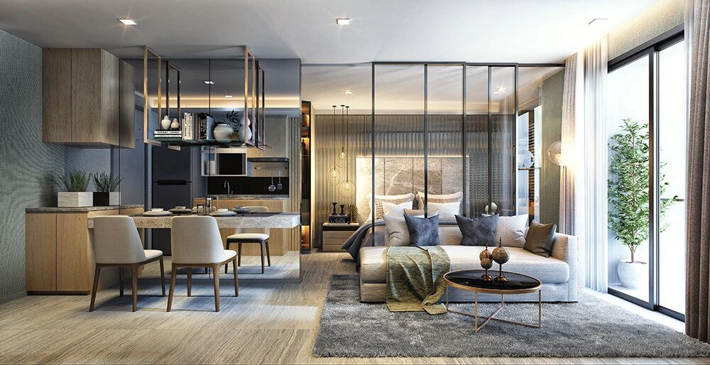 Stylish 33 m2 apartment in Asok business district, Bangkok