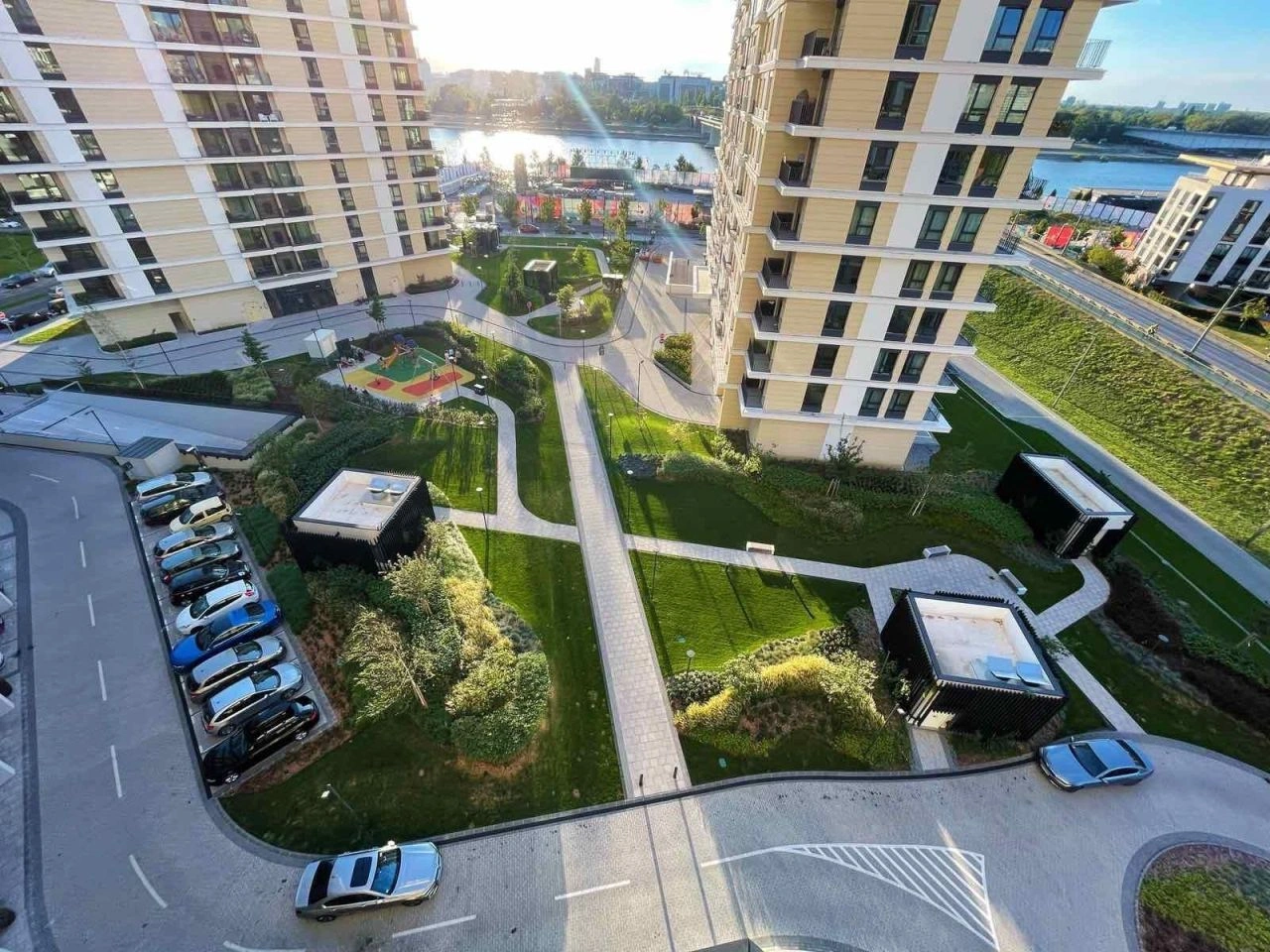 Apartment 2+1 with view of Danube river in Belgrade, Serbia