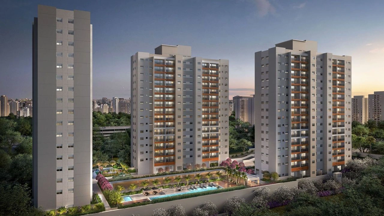 Apartment in San Bernardo in a complex with a swimming pool and a conference room, Brazil