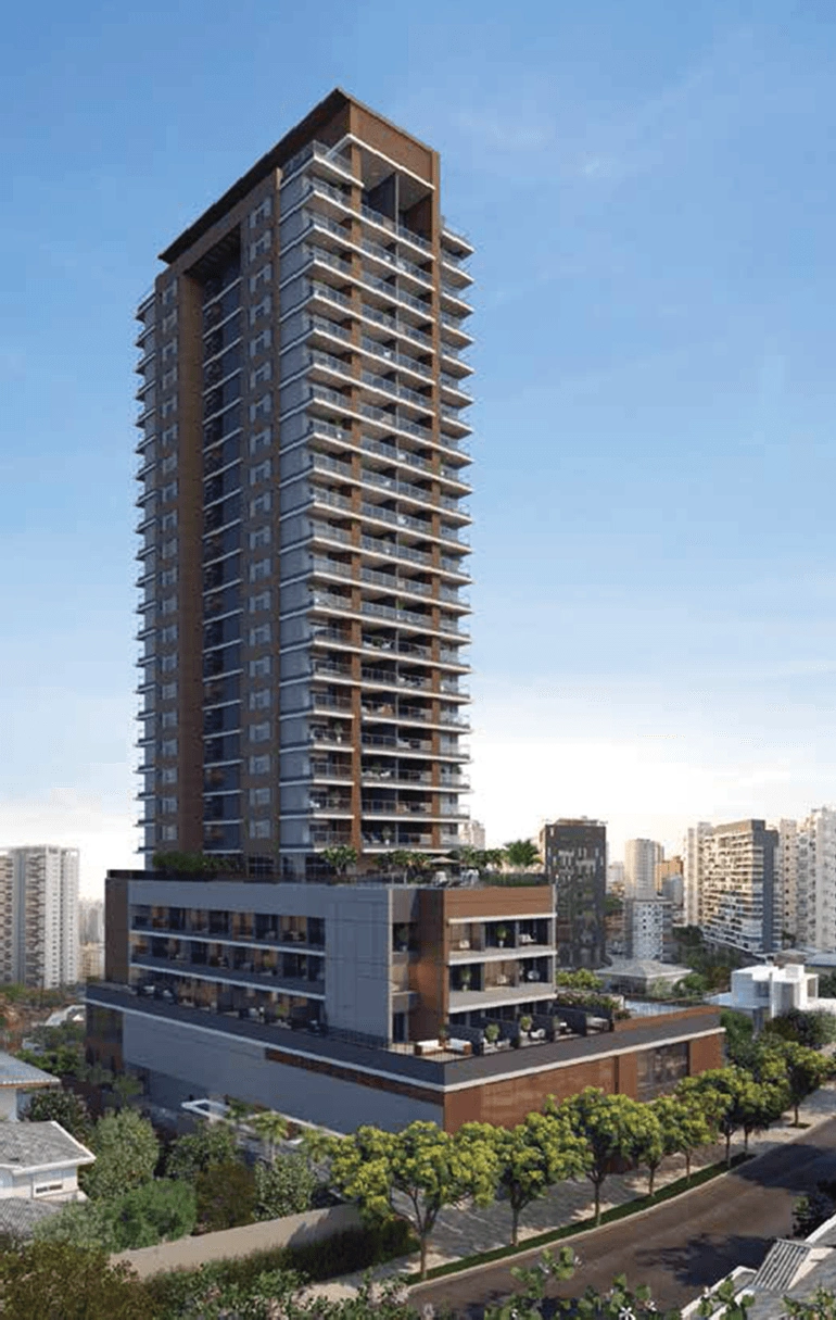 Acogedor apartamento de 1+1 después de la renovación en la zona de Vila Madalena en Sao Paulo.