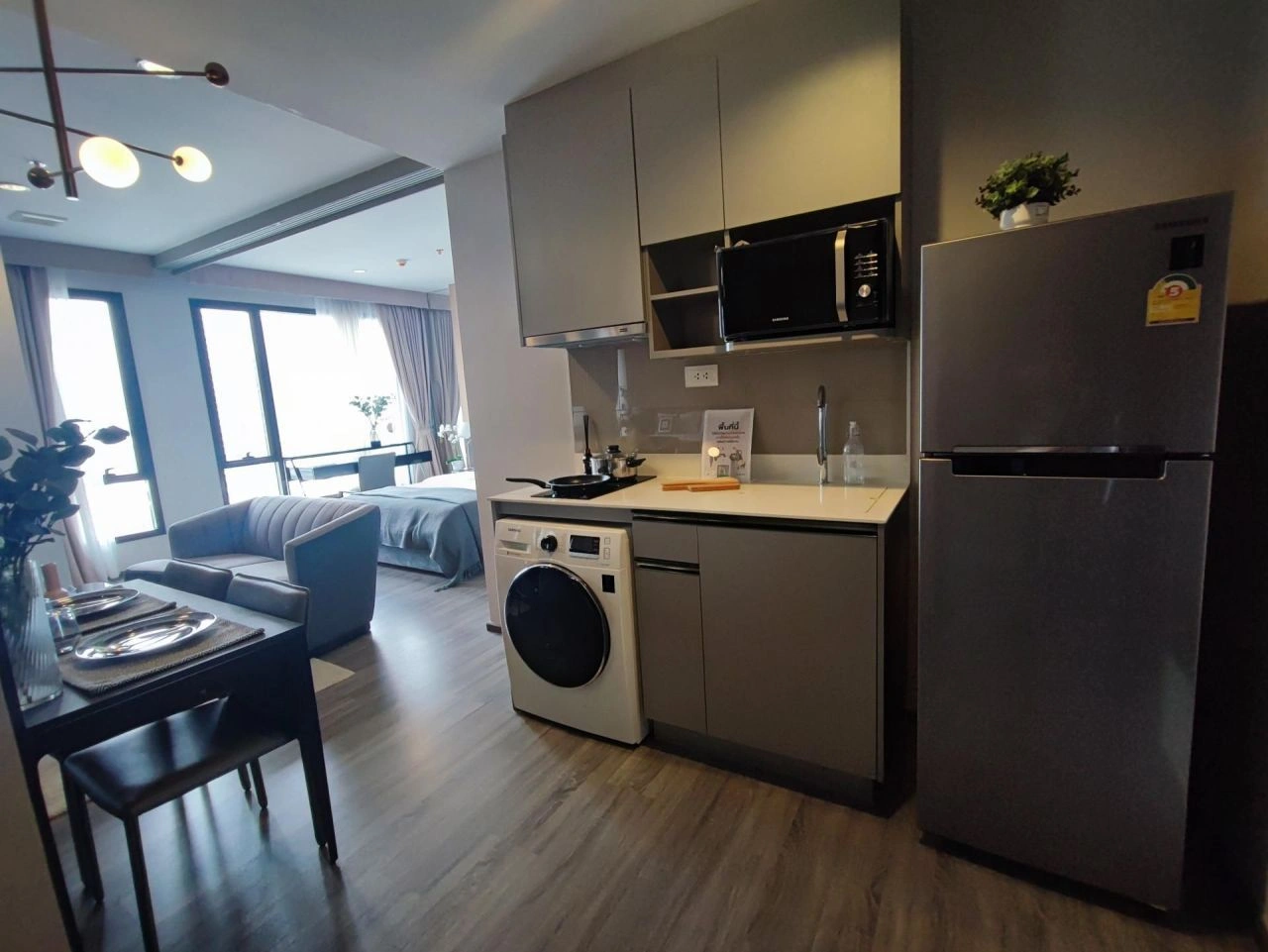 Bangkok, Tayland'da modern tarz 30 m2 stüdyo